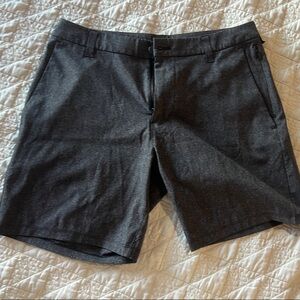 Lululemon Athletica Gray Flat Front Shorts
